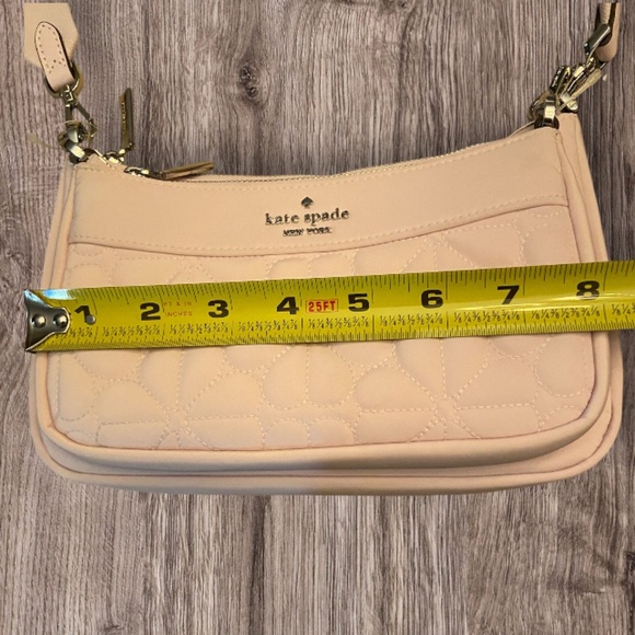 KATE SPADE DUET SPADE FLOWER QUILTED NYLON CROSSBODY - Picture 4 of 8